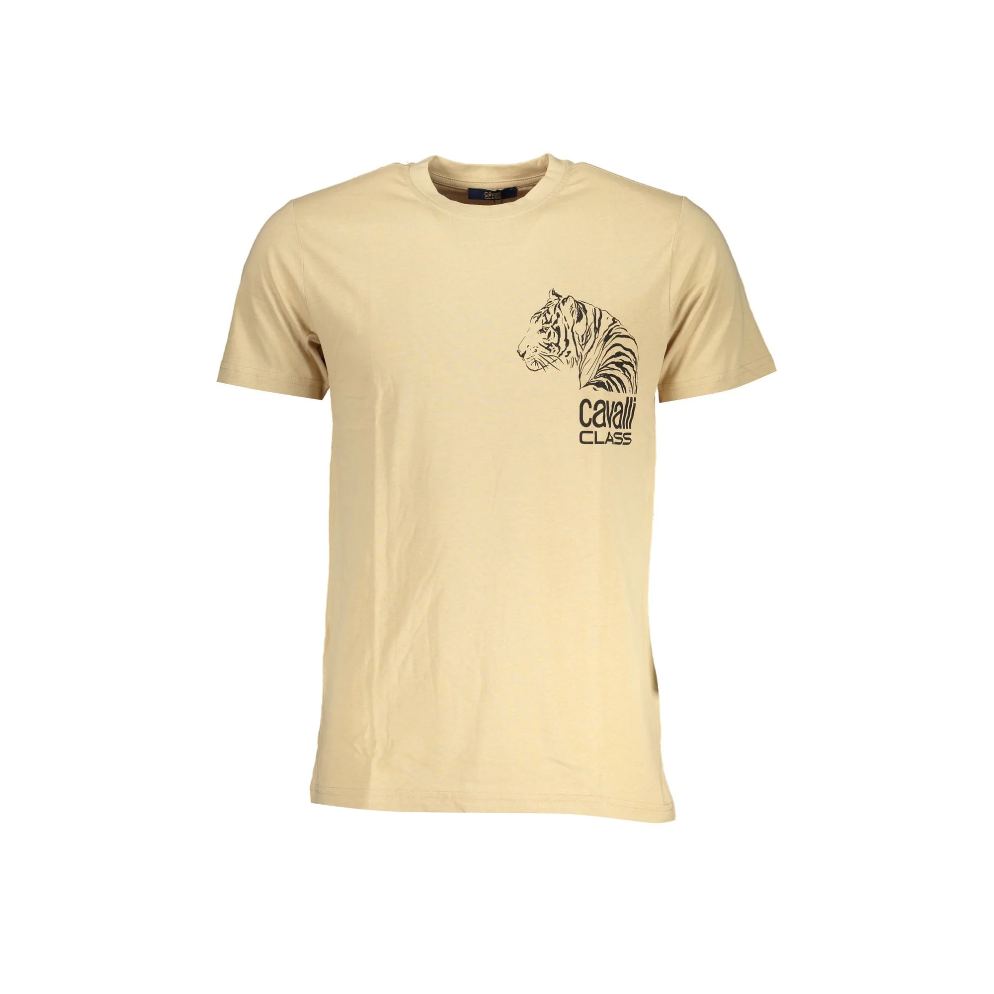 Cavalli Class T-Shirt Maniche Corte Uomo Beige Stampa - foto prodotto
